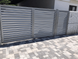 Розпашні ворота TETRIX (КСС) "Звари сам" з ламелями ЖАЛЮЗІ на проєм 3 х 1,8 метри для воріт