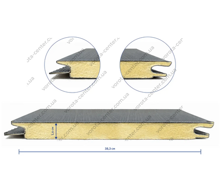 Ізоляційна фасадна панель MF PANEL Шоколадна цегла, BR-03-002, 1 м&sup2;