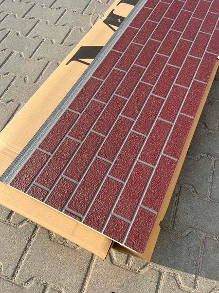Ізоляційна фасадна панель MF PANEL Шоколадна цегла, BR-03-002, 1 м&sup2;