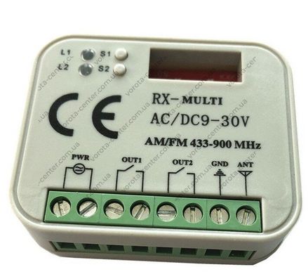 Gant MULTI RX - Приймач універсальний зовнішній 2-канальний автоматичні ворота та комплектуючі для воріт