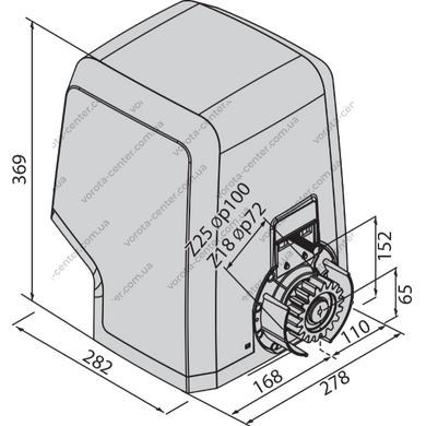 Автоматика для відкатних воріт BFT ARES VELOCE SMART BT A1000 (швидкісна) автоматичні ворота та комплектуючі для воріт