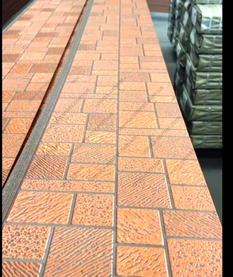 Изоляционная фасадная панель MF PANEL Кирпич Асимметрия (Мозаика), BR-05-006 5