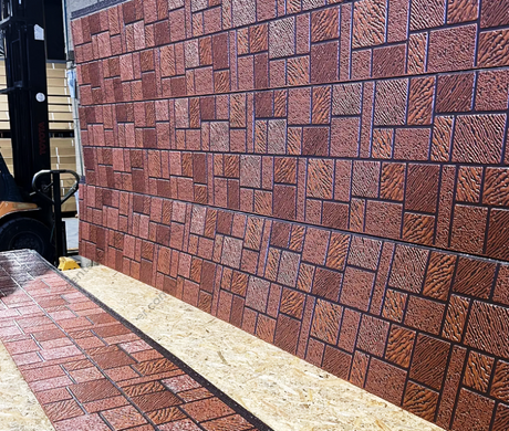 Изоляционная фасадная панель MF PANEL Кирпич Асимметрия (Мозаика), BR-05-006 2