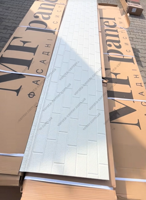 Ізоляційна фасадна панель MF PANEL Біла цегла, BR-03-007, 1 м&sup2;