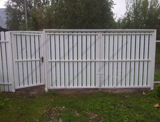 Распашные ворота TETRIX (КСС) "Свари сам" с отдельной калиткой Штакетник автоматические ворота и комплектующие для ворот