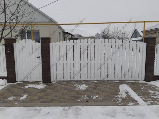 Распашные ворота TETRIX (КСС) "Свари сам" с отдельной калиткой Штакетник автоматические ворота и комплектующие для ворот