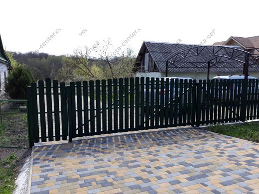 Распашные ворота TETRIX (КСС) "Свари сам" с отдельной калиткой Штакетник автоматические ворота и комплектующие для ворот