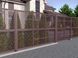 Забор 20 метров, Ornament (laser) на металлических столбах для ворот