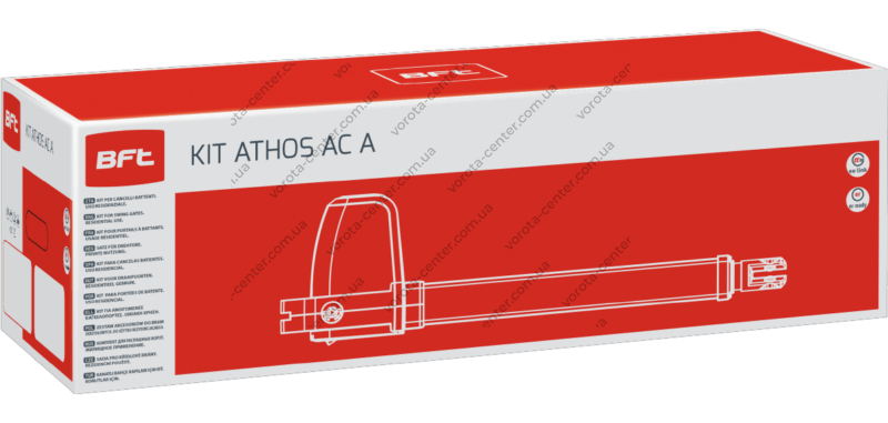 Автоматика для розпашних воріт BFT ATHOS AC A25 KIT автоматичні ворота та комплектуючі для воріт