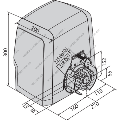Автоматика для відкатних воріт BFT ARES VELOCE SMART BT A500 (шкидкісна) автоматичні ворота та комплектуючі для воріт