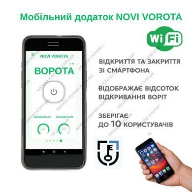Автоматика для розпашних воріт Edinger M4 Wi-Fi Inside автоматичні ворота та комплектуючі для воріт